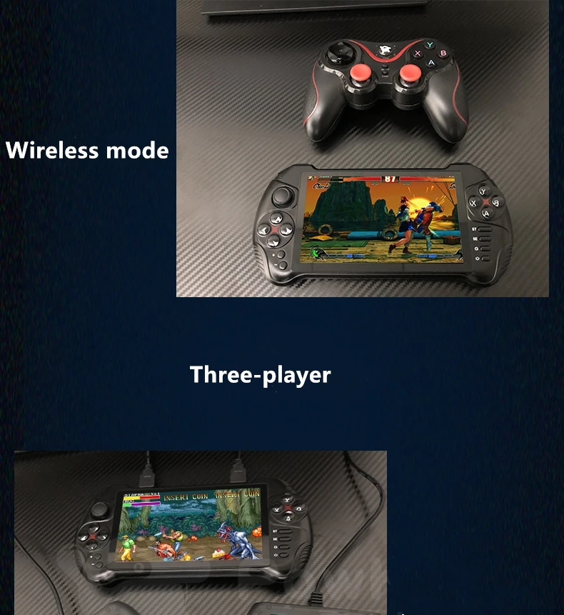 2020 COOLBABY 5.5 inch touch screen retro game console support android 7.0 wifi for PSP N64 MD PS GBA GBC MAME game console