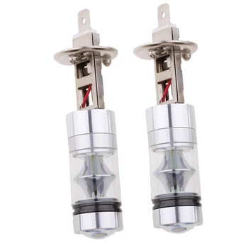 

2 Pieces High Power 100W H1 20SMD Led Fog Light Driving Bulbs 8000K Ice Blue for Car