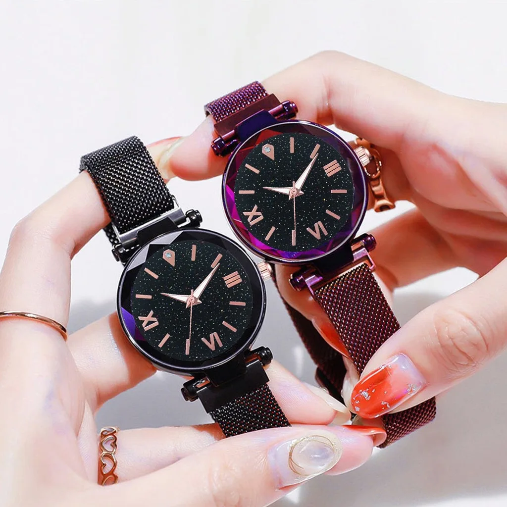 

Non-Logo Lazy Quartz Watch New Style Roman Numerals Measuring Magnet Table Gift Watch