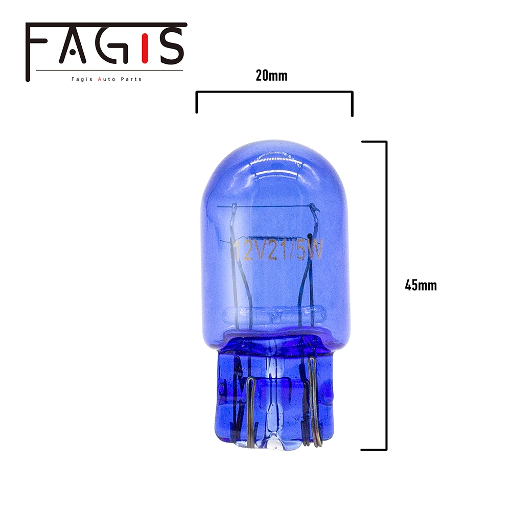 Fagis 10 Pcs 580 7440 7443 W21/5W W21W  ȭƮ T20 ڿ Ķ   12V 21W ڵ   õ 