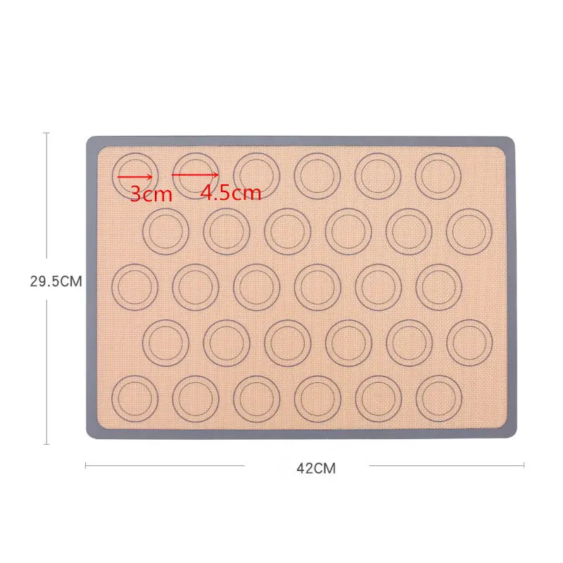 Многоразмерный антипригарный силиконовый коврик для выпечки, коврик для кондитерских изделий, инструменты для раскатки теста, коврик для духовки, лист для печенья/хлеба/макаруна - Цвет: I
