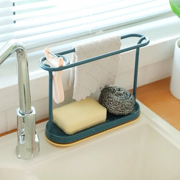 

Dish Rack Sink Countertop Storage Organizer Sponge Rack Vertical Dish Cloth Storage Drain Rack Kitchen Shelf Kitchen Utensils
