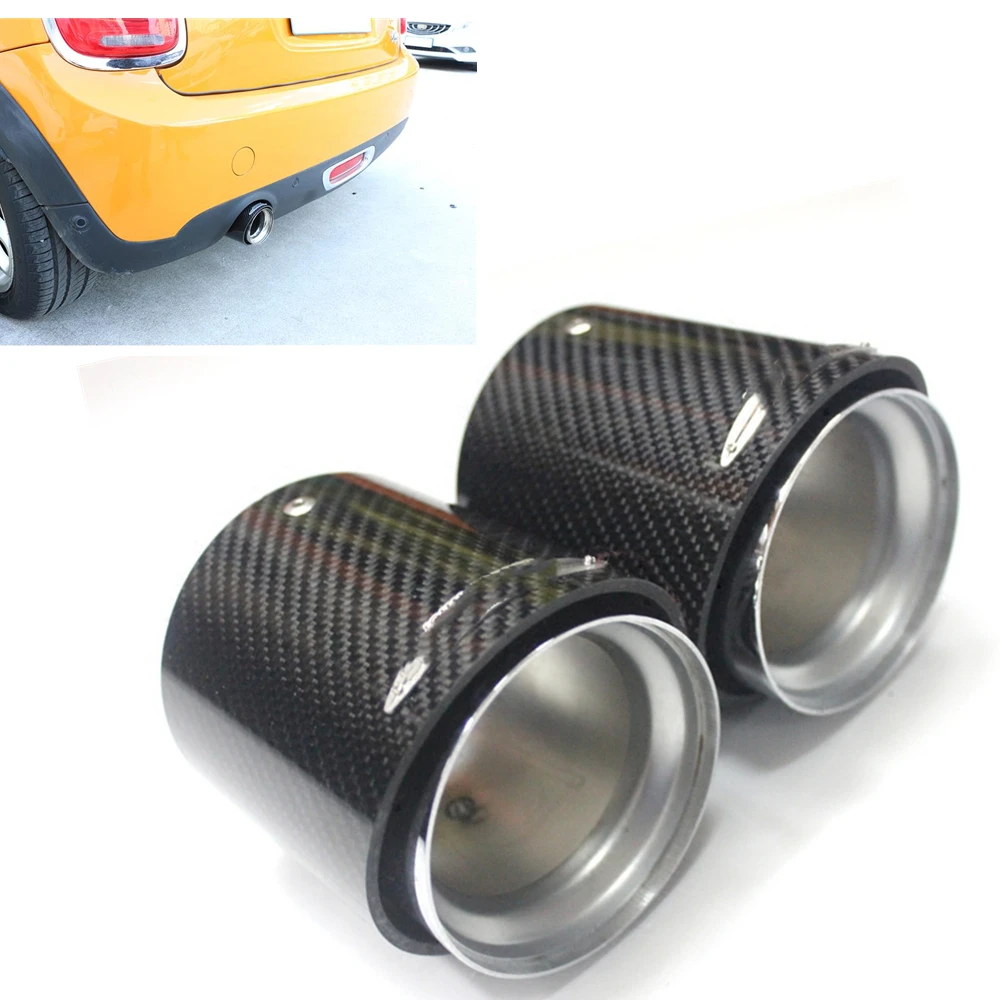 

1PC For Mini Cooper F54-F55 LGL Carbon Fiber Exhaust Pipe Tail Muffler Tip AMA