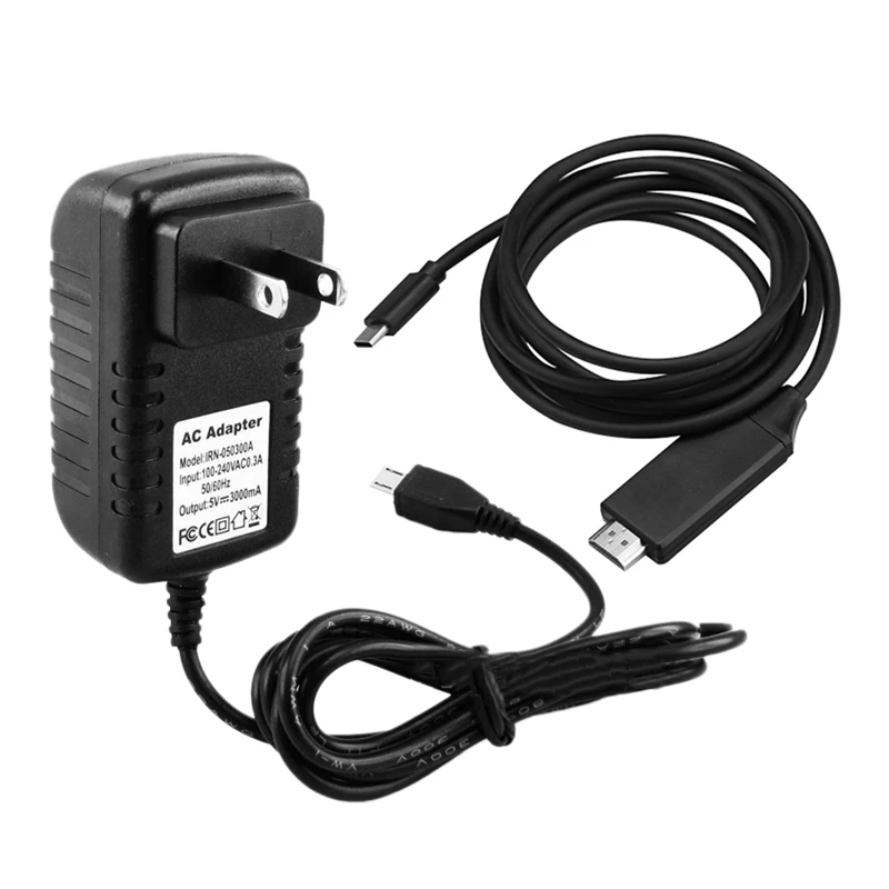 1 шт. США штекер 5V3A 5 В/3A Raspberry Pi 3 Model B+ плюс адаптер питания Кнопка включения/выключения питания и 1 шт. Тип C до 4 к Hdmi ТВ кабель