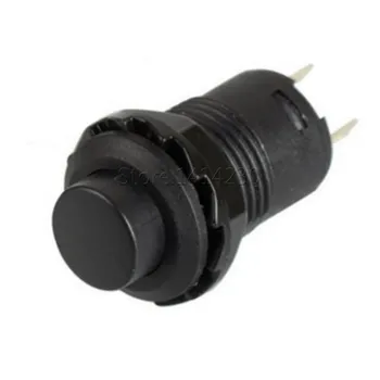 

10Pcs DS-425A 12mm Black Reset Button Switch 3A 125VAC 1.5A 250VAC Self Return Momentary No Lock Push Button Switch Switch