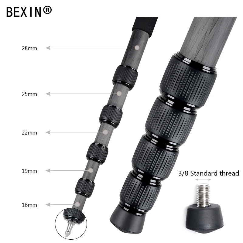  Lightweight camera tripod monopod carbon fiber monopod video DSLR stand portable shoot stick for pa