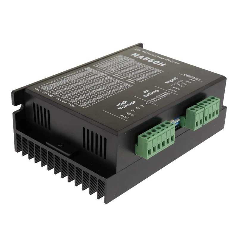 

CNC Stepper Motor Driver Subdivision for NEMA23 NEMA34 Motor Replacement Lead MA860H 2 Phase 2.4-7.2A