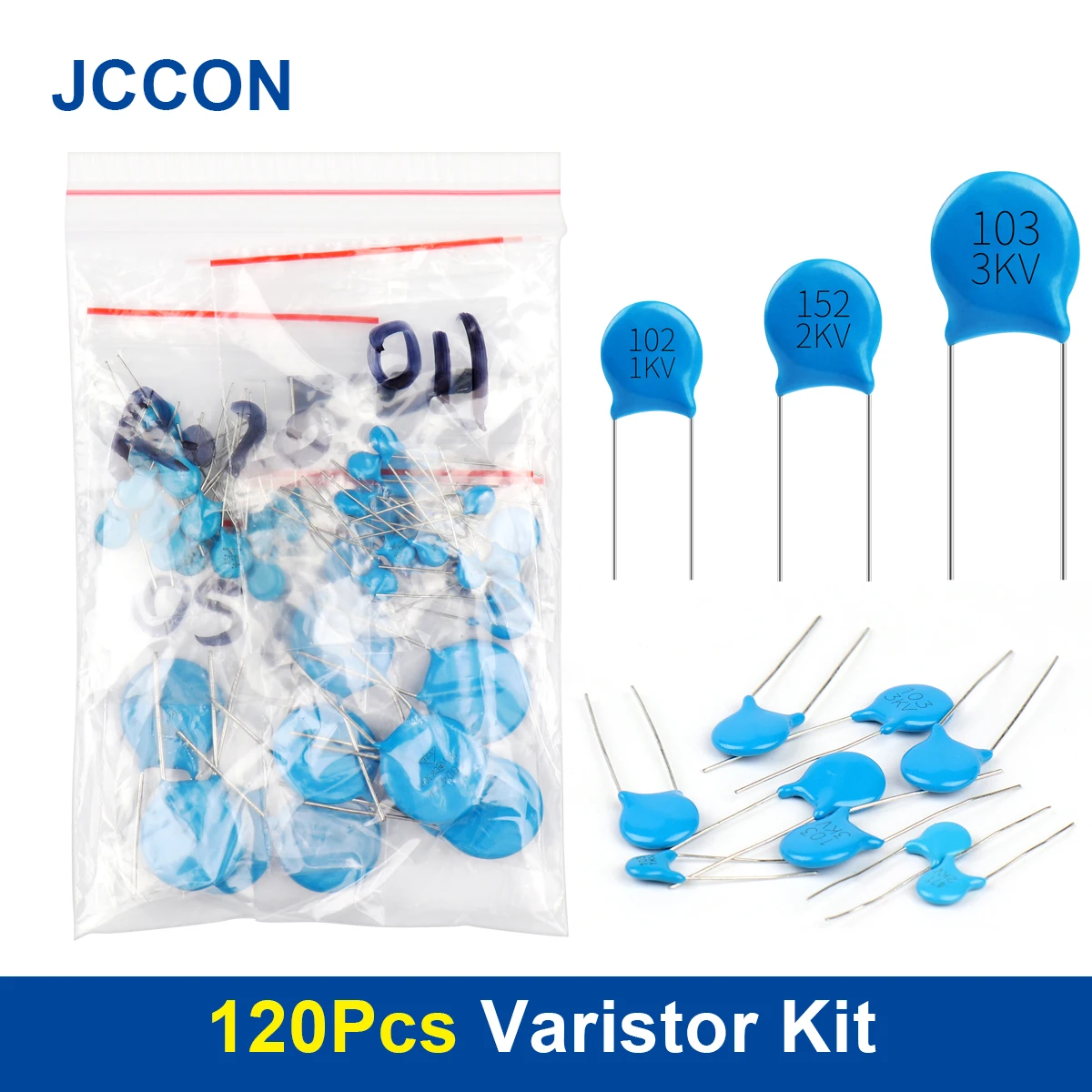 120Pcs Varistor Sample Kit 12Values x 10Pcs=120Pcs Assorted Kit Commonly Varistor Resistor 5D471K 7D471K 7D431K 7D391K 10D471K