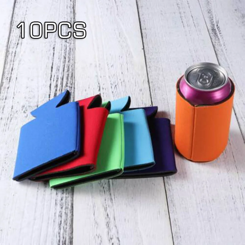 10pcs Cup Sleeve 13*10CM Camping Beer Cola Can Water Bottle Holder Neoprene Heat Insulation Party Wedding Birthday Big Deal 1