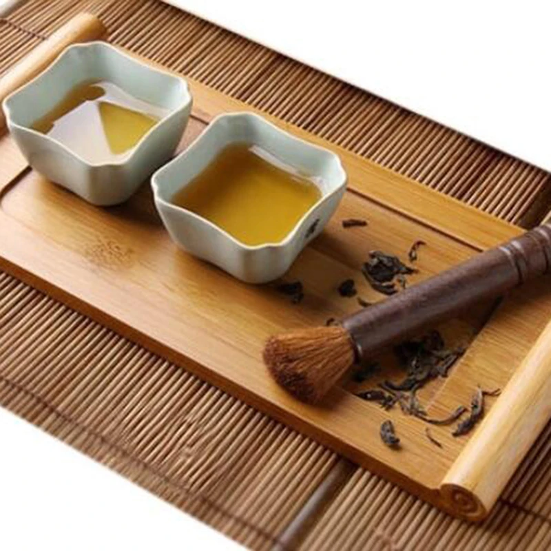 Бамбуковые чайные лотки кунг-фу, аксессуары для чая, настольный поднос для чая, подставка для слива, инструмент для домашнего блюдца