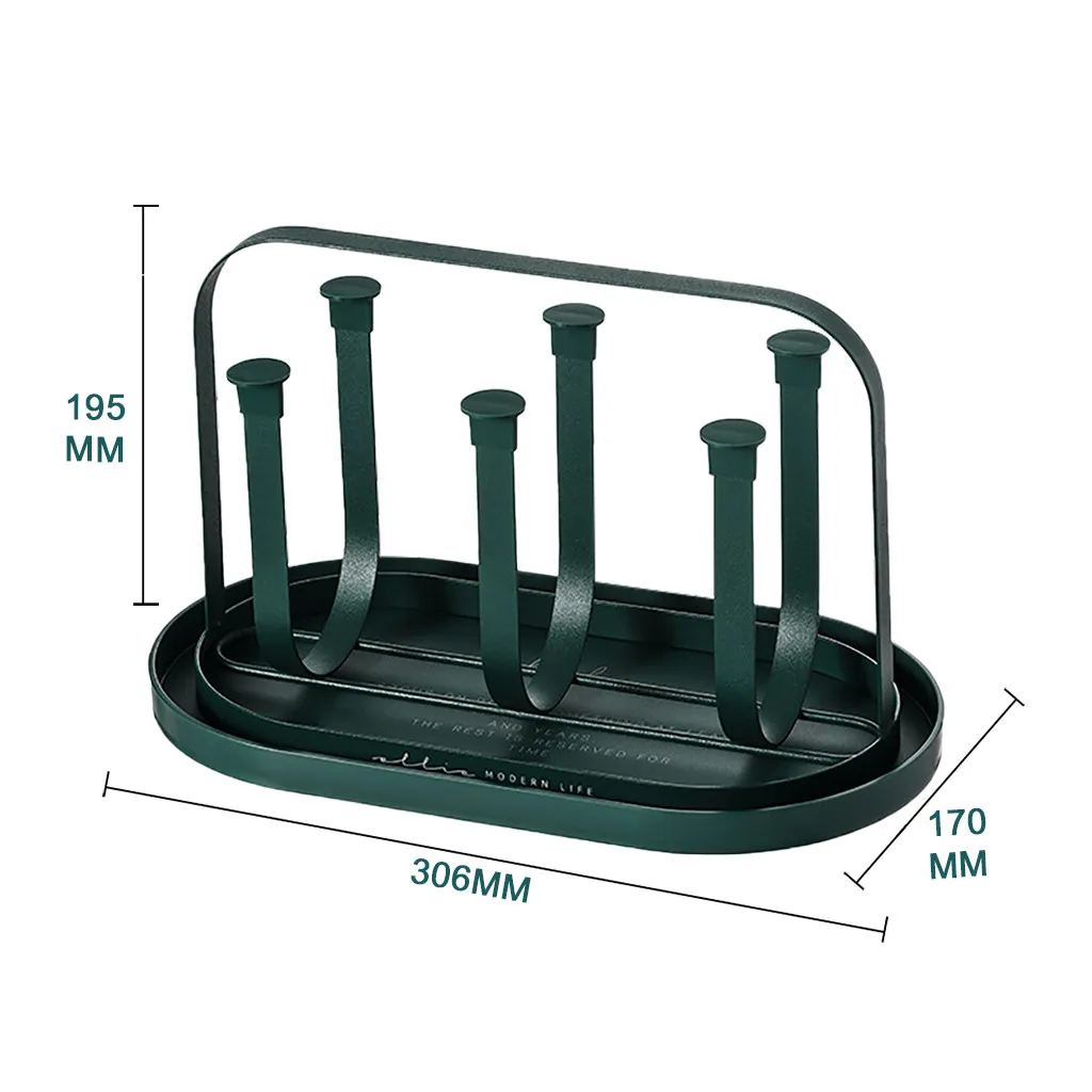 K-star Coffee Cup Holder Desktop Mug Hanger Multifunctional Storage Rack Mug Holder Cup Drain Rack for Home