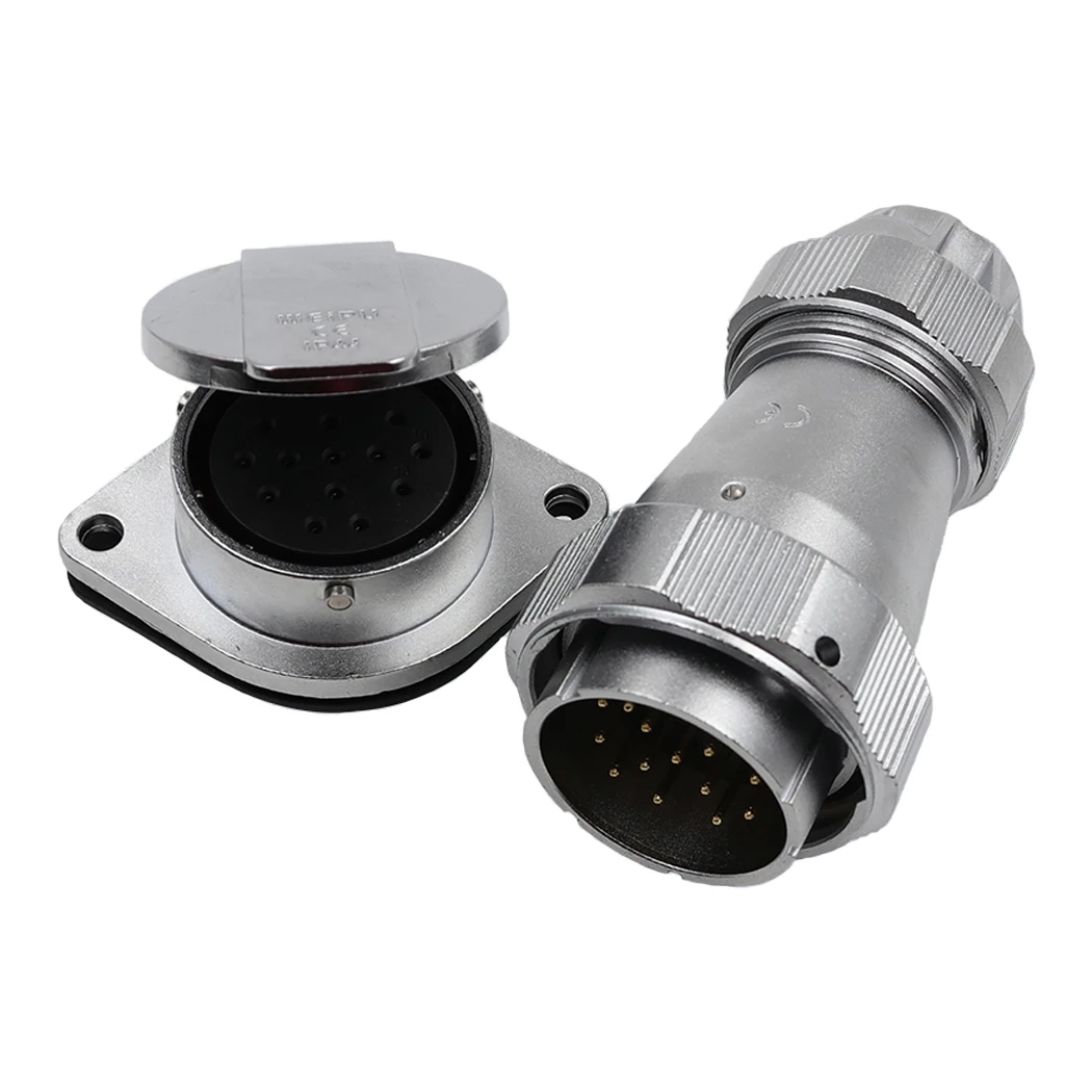 Weipu Wy40 Te+zg Waterproof Aviation Connector Bulkhead Panel Mount