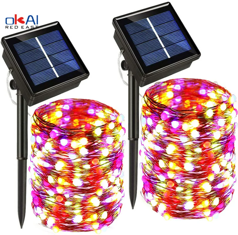 

Solar Led Light Outdoor 10m 100LED / 5M 50LED Waterproof For Garden decoration Outdoor DIY Christmas Easy to install