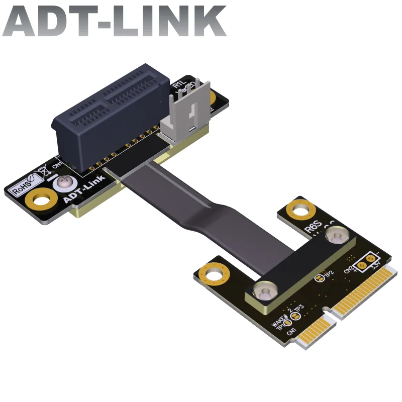 ADT Free Shipping mPCIe WiFi Wireless Card Extension Cable Adapter Card PCI-E3.0 x1 To Mini PCIe Riser Adapter Converter Wire