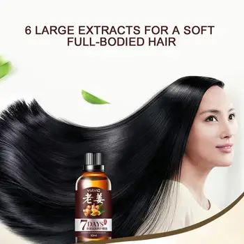 

7 Day Ginger Germinal Serum Hair Regrow Essential Oils Health Development Anti-hair Loss Increase Hair Long Hair Growth Liquid