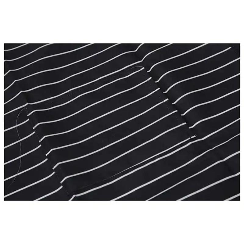 Promotion! Hotels chef Waiter Halter Neck Apron Black white stripe Bust apron