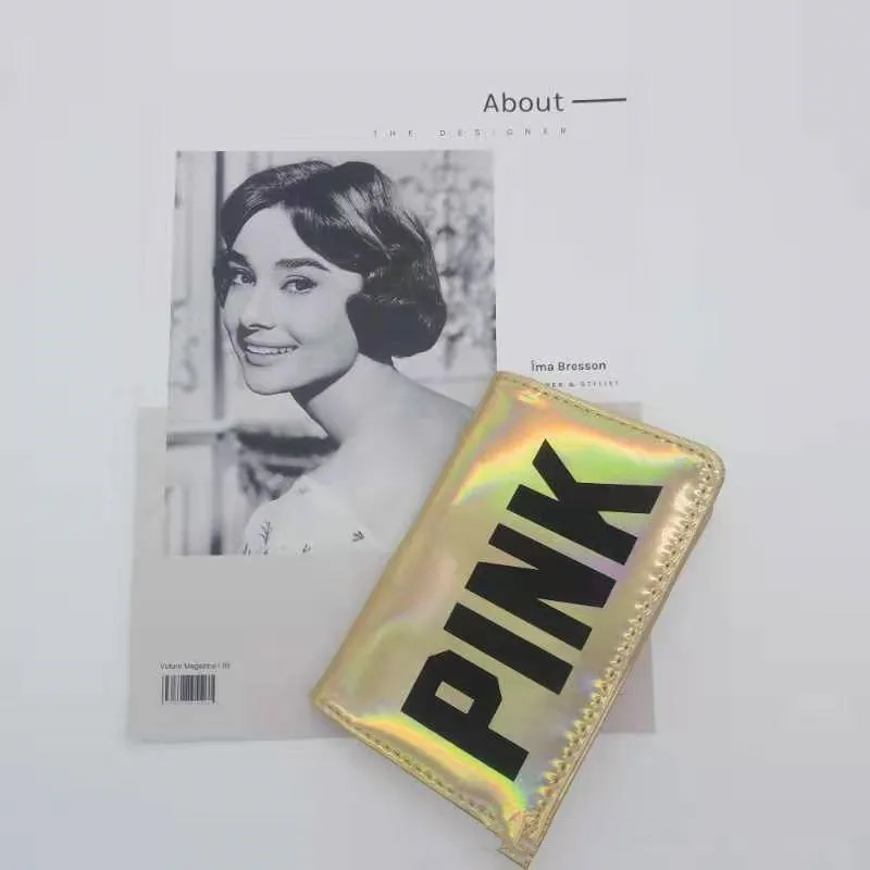 New card protection pink Wallet Bank purse Holder Id Bank Card Case Protection Credit Card Holder rfid wallet