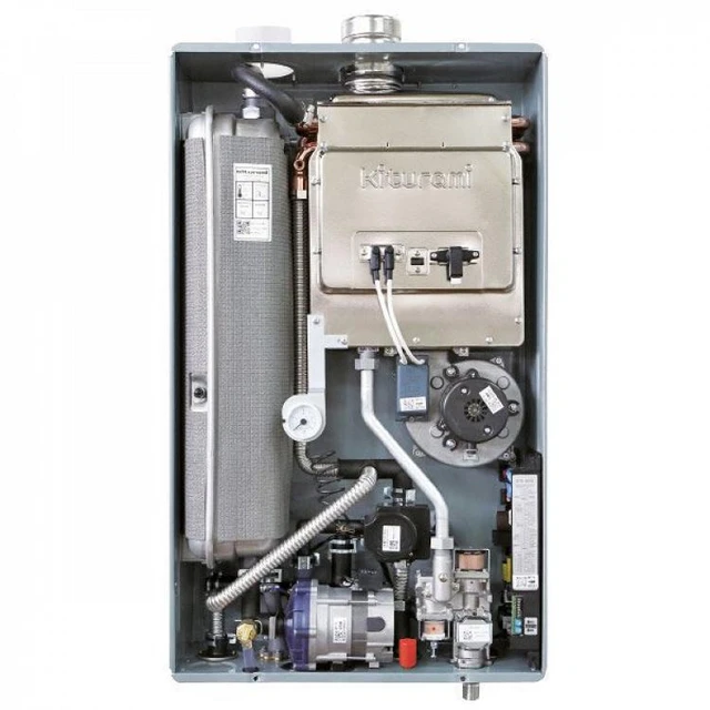 Wall Mounted gas boiler kiturami twin alpha-13 coaxial (15.1 kW)  Thermoregulator floor thermostat Heater for