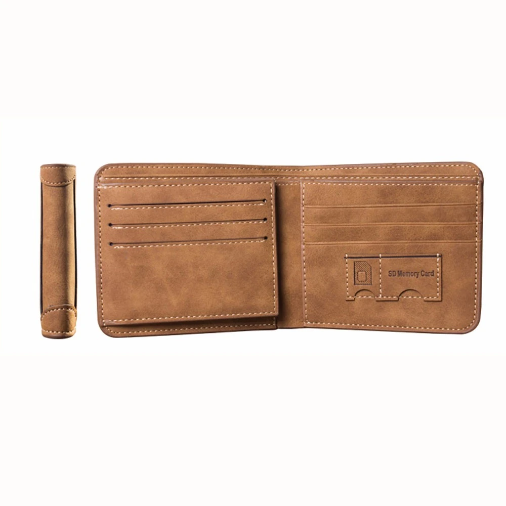 Men Retro Frosted PU Wallet Two Folding ID Credit Card Holder Clutch Luxury Purse 2019 Men Wallet Coin Pocket Women 826