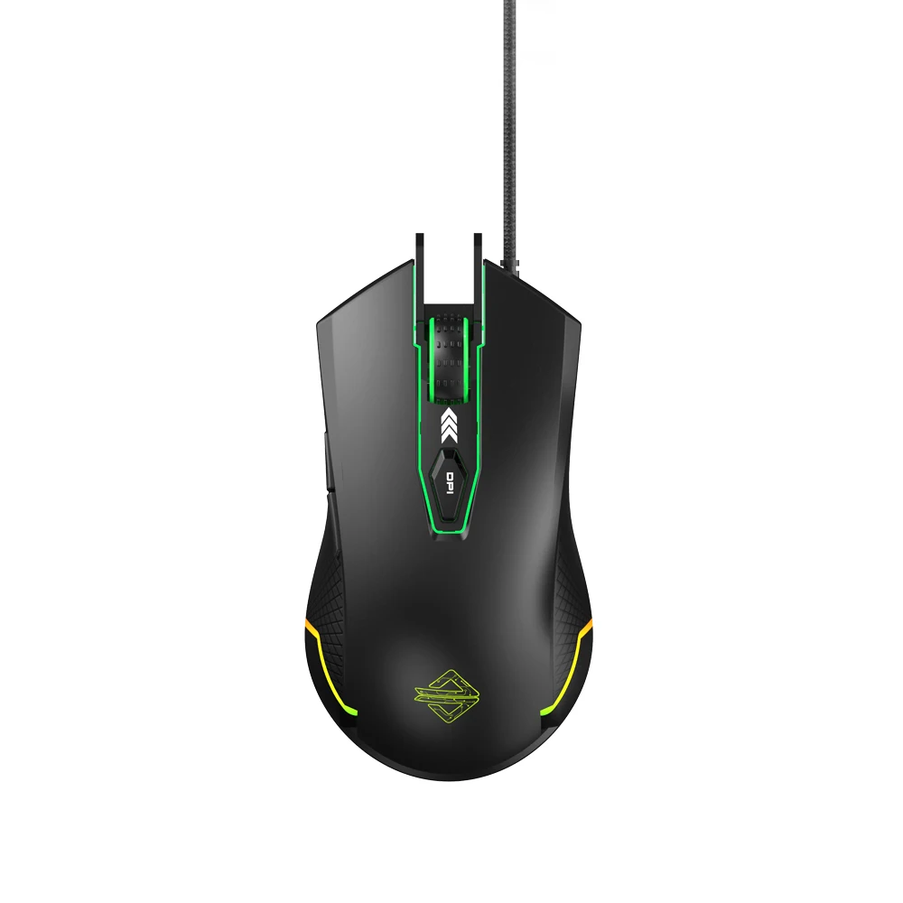 Ajazz AJ203 USB Проводная игровая мышь 7 кнопок 3000 dpi RGB компьютерная мышь с подсветкой оптическая Эргономика игровая мышь для Esport ноутбук для геймеров
