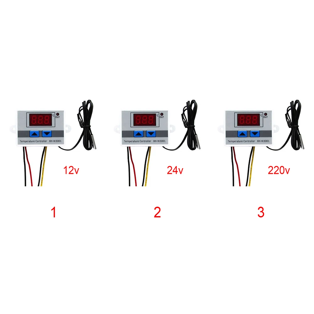 XH W3001 10A цифровой регулятор температуры 12V/24V/220V качество термо термопары