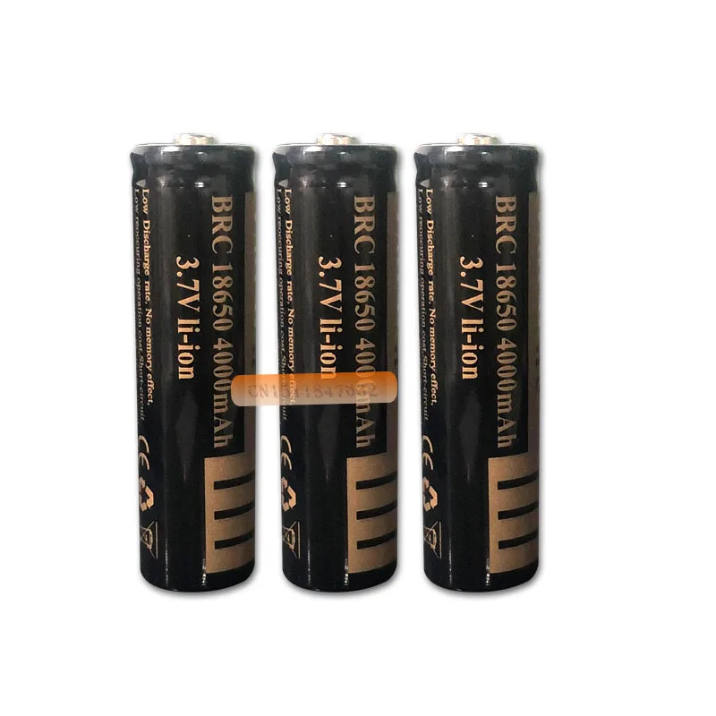 4 шт 18650 4000mAh 3,7 v литий-ионная аккумуляторная батарея+ умное зарядное устройство