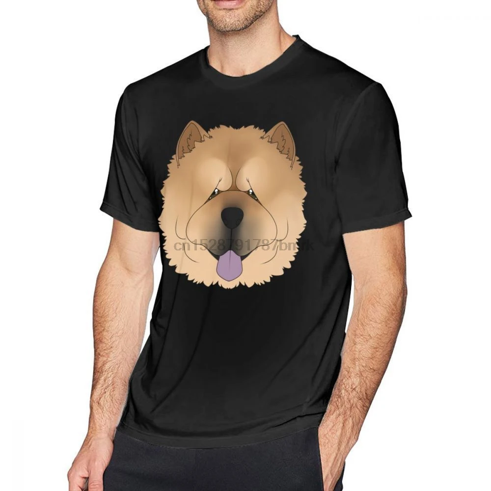 Chow T Shirt T-Shirt Big Short Sleeves Tee Summer Printed Male 100 Cotton Awesome Tshirt | Мужская одежда