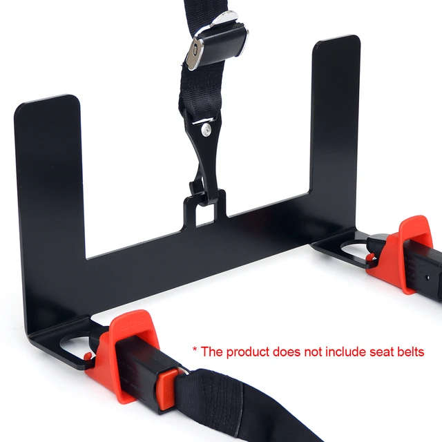 Kit de montaje Universal para asiento de seguridad de coche, anclaje de  sujeción para conector de cinturón ISOFIX - AliExpress