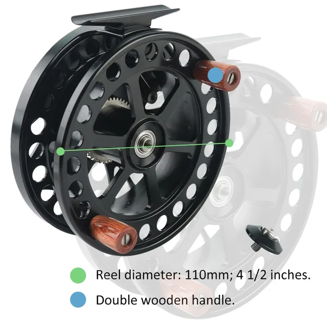 Maxcatch Center Pin Floating Fishing Reel Aluminum 6061-T6 Fly