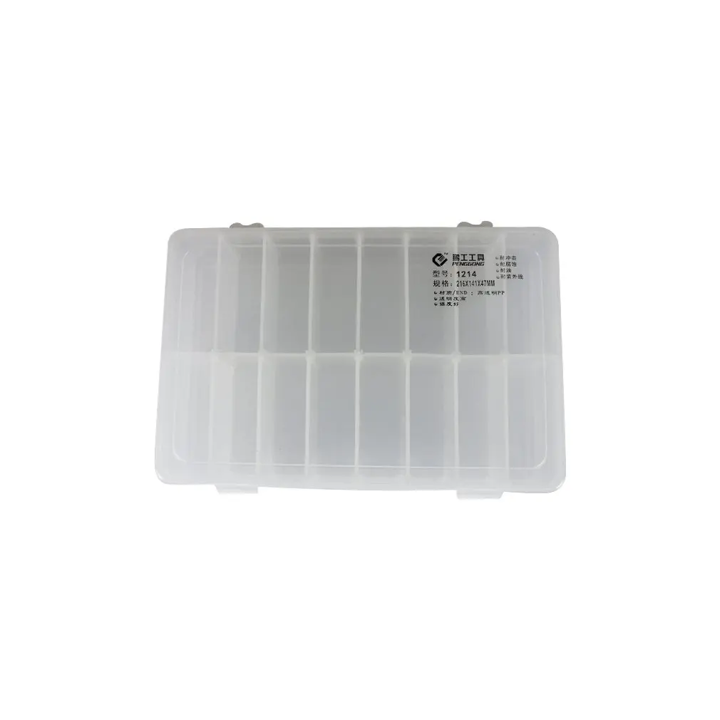 

1214 Plastic Tool Box Transparent Toolbox Electronic Components Screw Storage Box Electronic Plastic Parts Tool Boxes