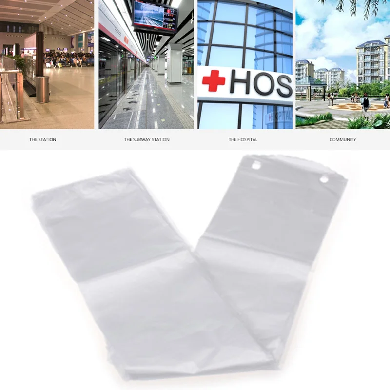 

100pcs Transparent Disposable Umbrella Cover Disposable Bag Hotel Shop Disposable Umbrella Bag Convenient Creative Waterproof