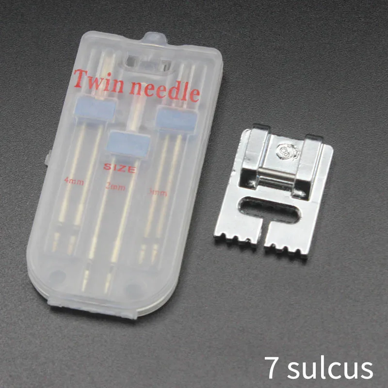 7sulcus 50x24x4 мм DIY Швейные Инструменты бытовые многофункциональные украшения аксессуары для шитья 3 шт. швейный пресс для ног Двойная игла комбинация - Цвет: 7sulcus