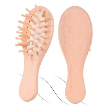 

2pcs/Set Hair Brush Sturdy Wooden Combs Eco-Friendly Air Cushion Brush Scalp Massage Brush Detangling Hair Combs