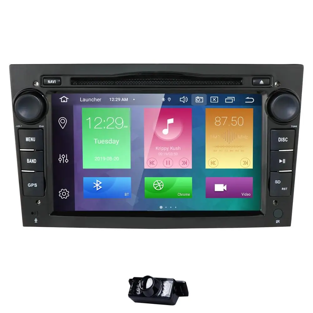 black Ips PX5 4G+ 64G Android 9,0 2 DIN Автомобильный gps для Opel Vauxhall Astra H G J Vectra Antara Zafira Corsa Vivaro Meriva Veda dvd-плеер - Цвет: black