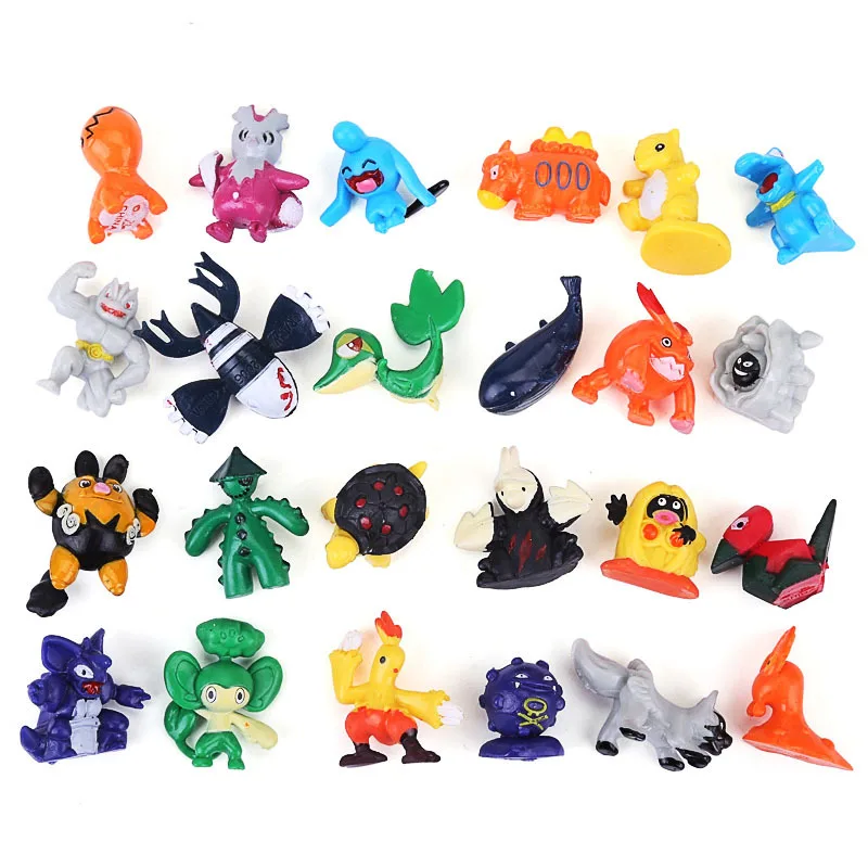 144 различных стилей 24 шт./пакет горячей игрушки Аниме pokemones Фигурки игрушки игрушечные фигурки из мультфильма 2,5-3 см, так как подарок на год