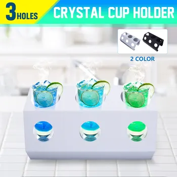 

Stainless Steel 3 Hole Crystal Cup Holder Cup Storage Home Kitchen Beer Cup Bottle Cleaning Dryer Drainer Storage Drying Rack