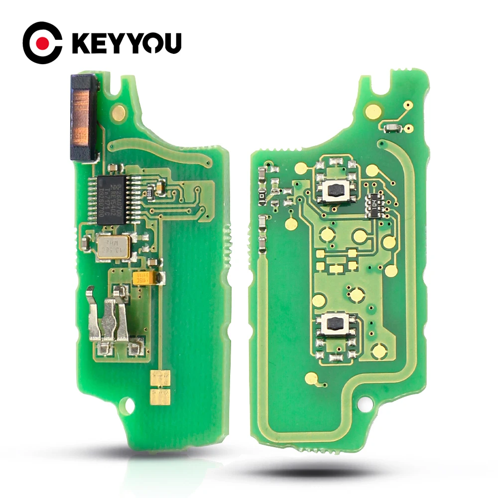 KEYYOU для Peugeot 207 208 307 308 408 Partner CITROEN C2 C3 C4 C5 ASK/FSK дистанционный ключ электронная