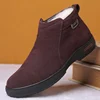 Ebulapn Brand Winter Men's Suede Leather Boots Wool High Top Casual Shoes Non Slip Men's Cotton padded Ankle Boots ► Photo 3/6
