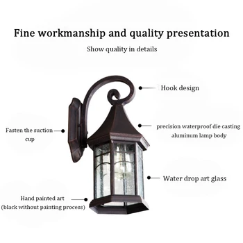 

led outdoor wall lamp waterproof garden lamp community balcony aisle stairs exterior wall lamp