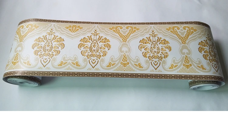3D цветочные обои границы DIY самоклеющиеся водонепроницаемые стены границы гостиная кухня ванная комната украшения дома настенные наклейки