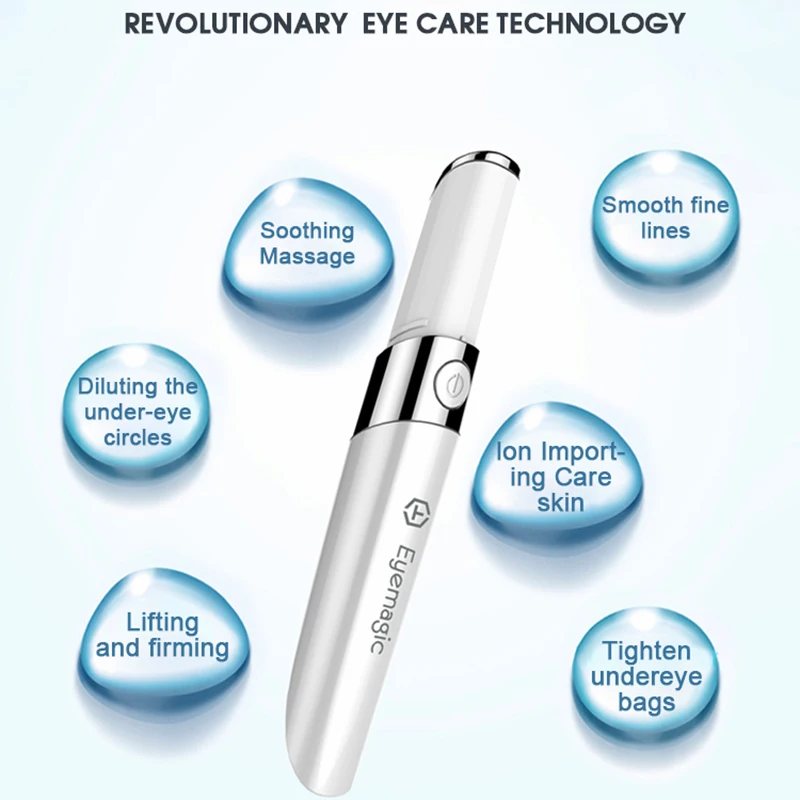 Billige Nanotime Eyemagic Schönheit Anti Falten Stift Mini Auge Massage Gerät Elektrische Gesichts Vibration Magie Stick Hautpflege Schönheit Werkzeug