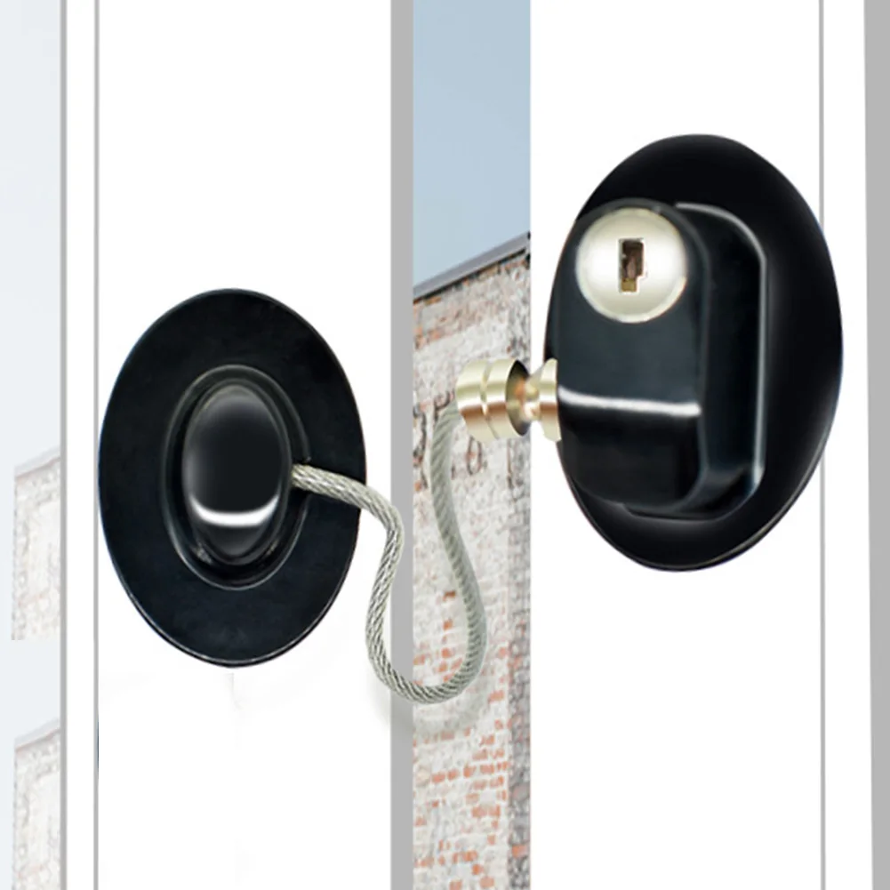 Refrigerator Lock Protection Adhesive Rustproof Window Cabinet Prevent Falling Child Safety Drawer Baby Door Punch Free Wardrobe