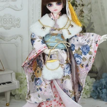 1/4 1/3 BJD Accessories doll clothing Japanese Kimono yukata+handbag+scarf set for BJD/SD,not include doll,shoes,wig and other