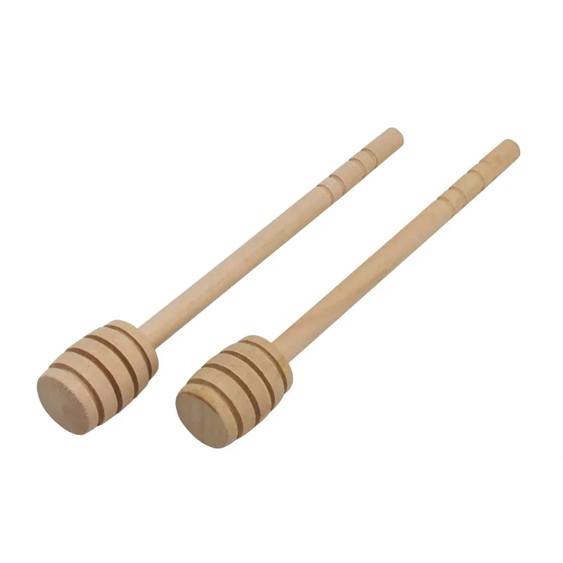 50 pcs 15cm Long Handle Wood Honey Stir Bar Practical Honey Mixing Stick Jar Spoon Supplies For Coffee Milk Tea Kitchen Tool