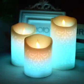 

Realistic/ Bright Flickering Bulb Battery Operated Flameless LED Tea Light