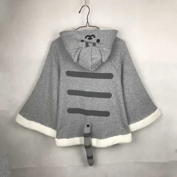 

Game Neko Atsume Cute Cat Cloak Hoodies Coat Daily Fleece Cloak Xmas Gift