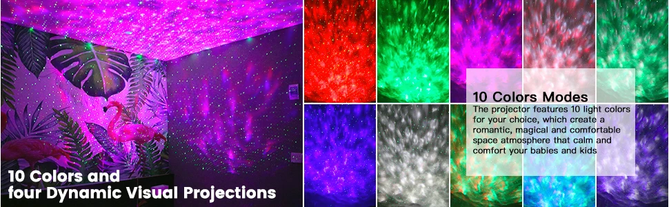 nite light Romantic Starry Sky Projector Light Remote Control Ocean Wave LED Star Night Nebula Cloud Bluetooth Music Speaker Galaxy Lamp potato night light