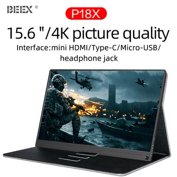 

BEEX Portable Monitor 3840×2160 4K HD IPS 15.6-inch LCD display for Laptop Phone Switch Xbox Pc
