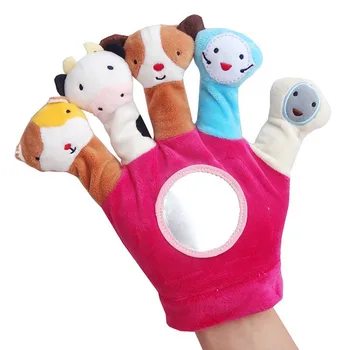 

Cute Cartoon Animal Plush Finger Puppet Fingers Toy Gloves Doll Baby Early Educational Hand Toy Story