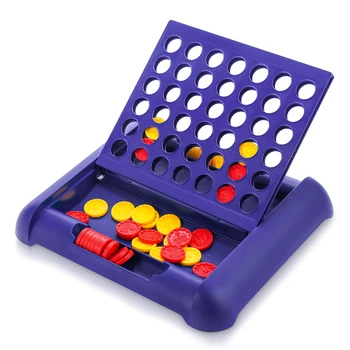 

1pcs 4 in a Row Game 3d Toy Funny Game Creative Educational Creative Toy Checker Game Kids Toy for Baby Child Kid